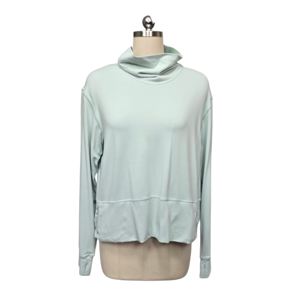 Lululemon All Yours Funnel Neck Pullover Delicate Mint Green LW3FJ4S Womens sz 8